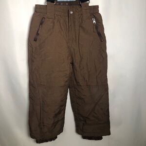 Boys Brown Snow Pants. Size 4